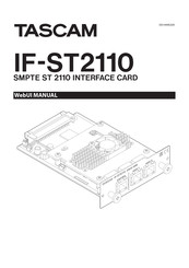 Tascam IF-ST2110 Manual