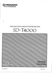 Pioneer SD-T4000 Operating Instructions Manual
