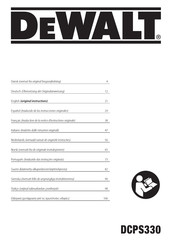 DeWalt POWERSHIFT DCPS330N Instructions Manual