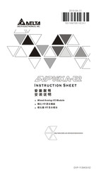 Delta Electronics DVP06XA-E2 Instruction Sheet