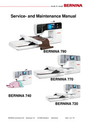 Bernina 7 Series Service And Maintenance Manual