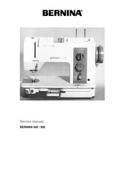 Bernina Favorit 940 Service Manual