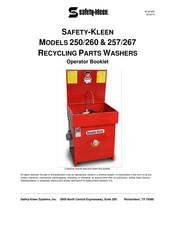safety-kleen M267 Booklet