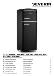 SEVERIN RKG 8904 Instructions For Use Manual