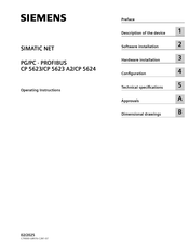 Siemens CP 5623 A2 Operating Instructions Manual
