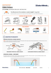 SelectBlinds ZEBRA Installation Manual