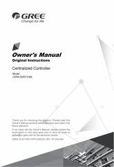 Gree CE58-00/EF Owner's Manual