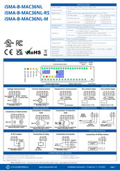 iSMA CONTROLLI iSMA-B-MAC36NL-M Manual