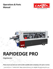 Cantek MAX370PP Operations & Parts Manual