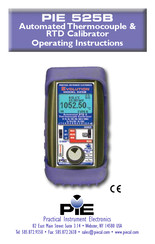 PIE 525B-OB Operating Instructions Manual