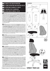 Topstar SITNESS PROFI 650 Assembly Instruction And Instructions For Use