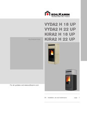 EdilKamin VYDA2 H 18 UP Instructions For Installation, Use And Maintenance Manual
