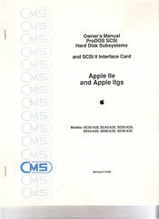 CMS SD30/A2S Owner's Manual