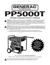 Generac Power Systems PP5000T Owner's Manual