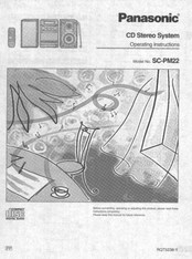 Panasonic SB-PM22 Operating Instructions Manual