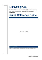 Avalue Technology HPS-ERSD4A Quick Reference Manual