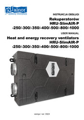 Alnor HRU-SlimAlR-400-H-P User Manual