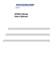 Measurement Computing Data Translation DT9816 Series User Manual