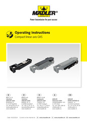 MÄDLER GKS2040-80-12N-P2 Operating Instructions Manual