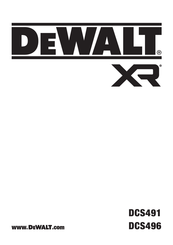 DeWalt XR LI-ION DCS491 Original Instructions Manual