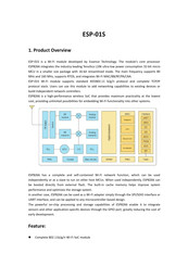Essence Technology ESP-01S Manual