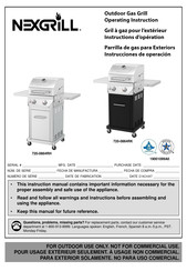 Nexgrill 720-0864RH Operating	 Instruction