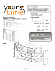 Demco young time Cubbie Sectional 7030YT Instructions