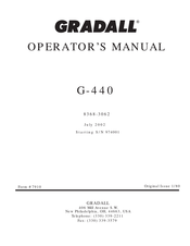 Gradall G-440 Operator's Manual