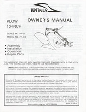Brinly PP-51 Series Owner's Manual