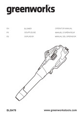 GreenWorks BLB478 Operator's Manual