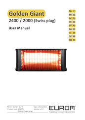 EUROM Golden 2000 Giant User Manual