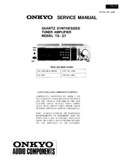 Onkyo TX-37 Service Manual