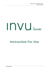 Nuvo INVU-3200 Instructions For Use Manual
