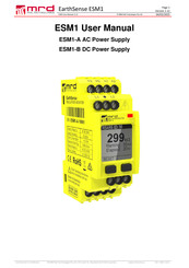 MRD Rail Technologies EarthSense ESM1-B User Manual