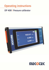 mecoTec DP 400 Operating Instructions Manual