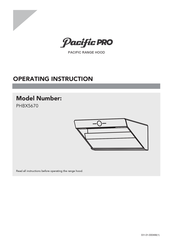 Pacific PRO PHBX5670 Operating	 Instruction
