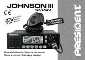 PRESIDENT JOHNSON III Owner's Manual