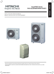 Hitachi AquaFREE RWM-3FSN2E1 Installation And Operation Manual