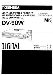 Toshiba DIGITAL DV-90W Owner's Manual
