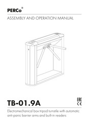 PERCo TB-01.9A Assembly And Operation Manual