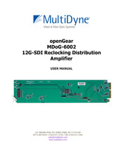 MultiDyne openGear MDoG-6002-DA-1X8-12G User Manual