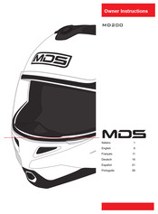 MDS MD200 Owner's Instructions Manual