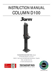 Tecnospiro 3arm Column D100 Instruction Manual