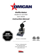 Omcan CE-CN-0190 Instruction Manual