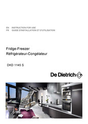 Dedietrich DKD 1145 S Instructions For Use Manual