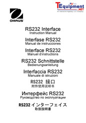 OHAUS SPJ303 Instruction Manual