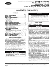 Carrier 50AY020 Installation Instructions Manual