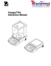 OHAUS Voyager Pro Instruction Manual