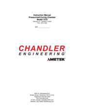 Ametek CHANDLER ENGINEERING 7370 Instruction Manual