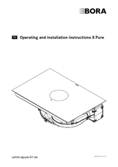 bora X Pure PUXU2 Operating And Installation Instructions